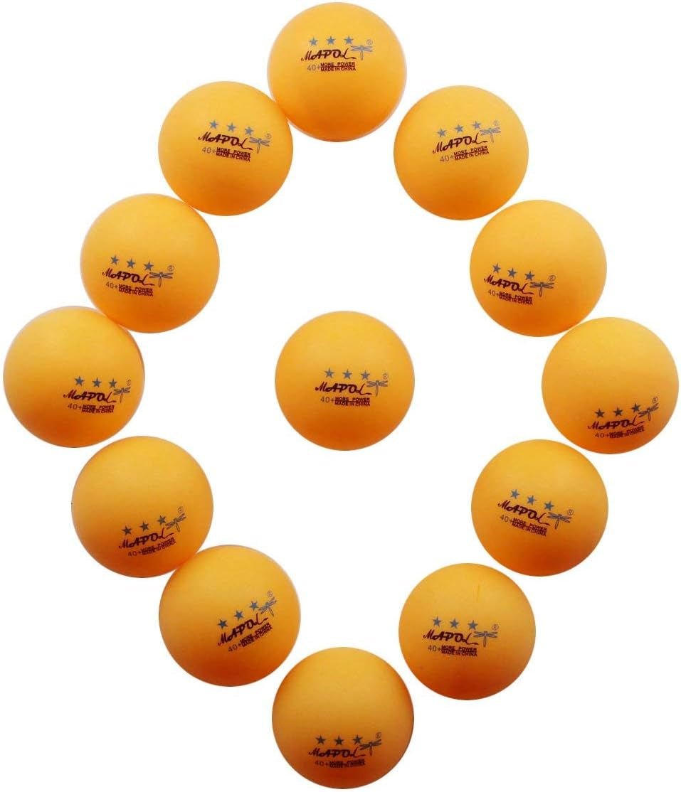 50- Pack Orange 3-Star Premium Ping Pong Balls Bulk,Advanced Training Table Tennis Ball